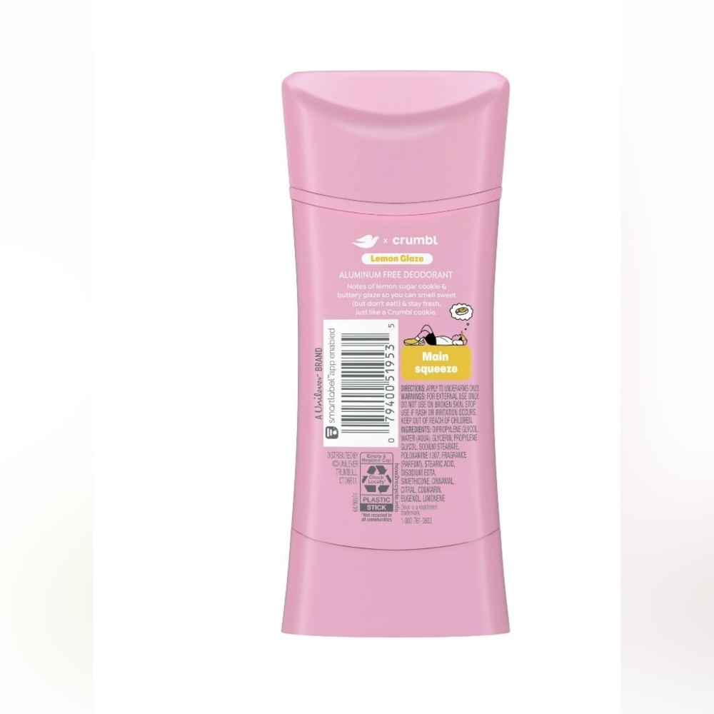 Limited Edition Dove X Crumbl Lemon 🍋 Glaze Deodorant - Picture 7 of 8